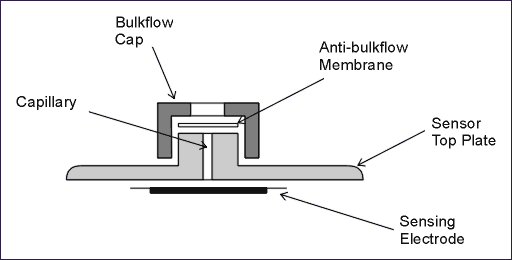 Bulk Flow Membrane on Capillary Sensor