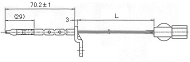 Evaporator temperature sensors for automotive air conditioners (Bracket type)