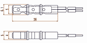 Secondary-battery temperature sensors for hybrid vehicles