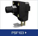 PSF103 DesignFlex pressure switch, a high-current switch with controllable hysteresis and field adjustable set point.