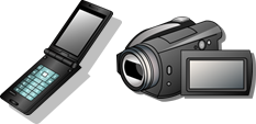 mobilephone-videocamera