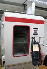 testo 480 calibration of air conditioning cabinet