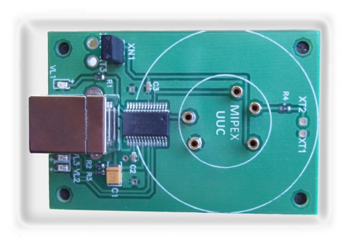 Evaluation board - MIPEX UCC for PC communications via USB